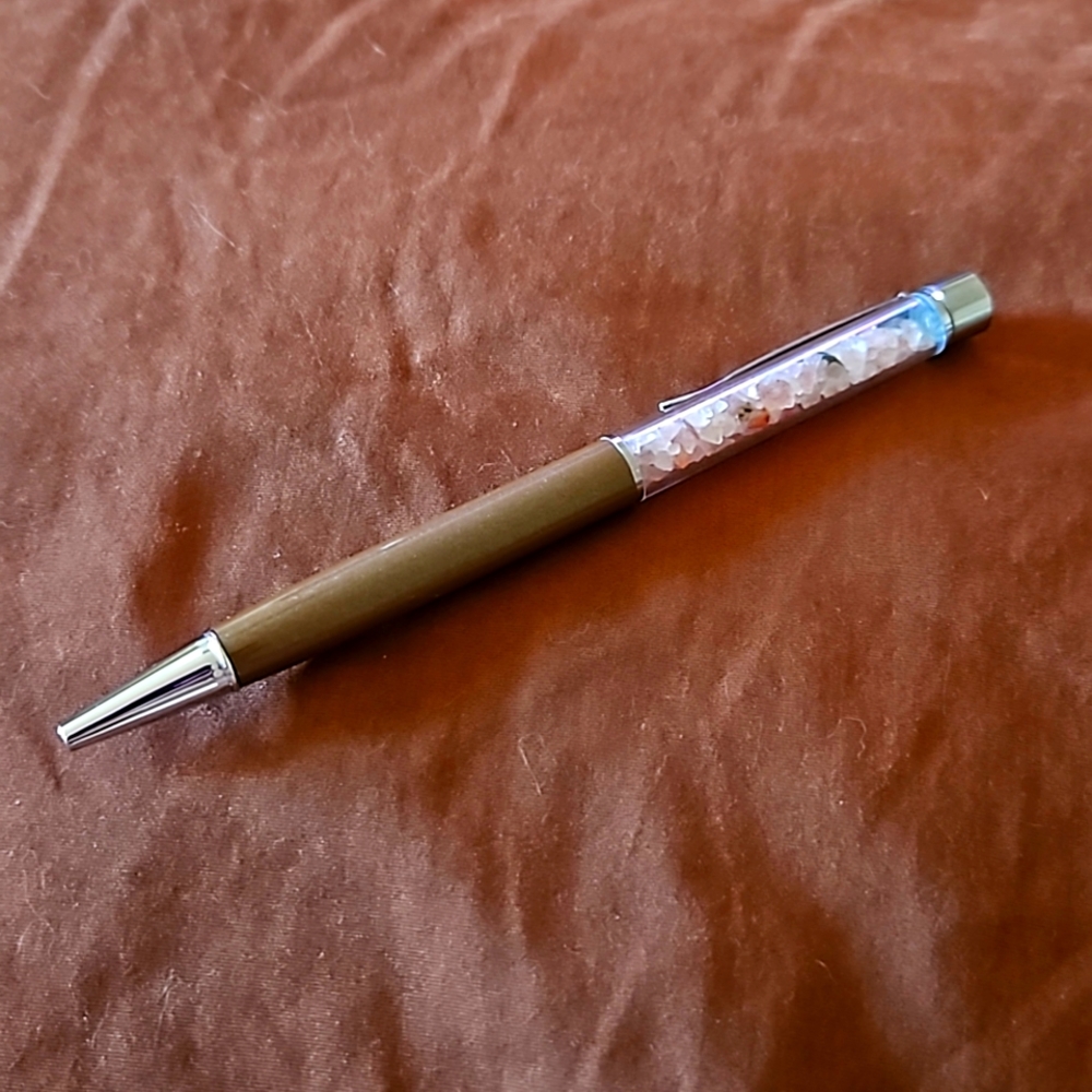 Fire quartz chip ink pen
